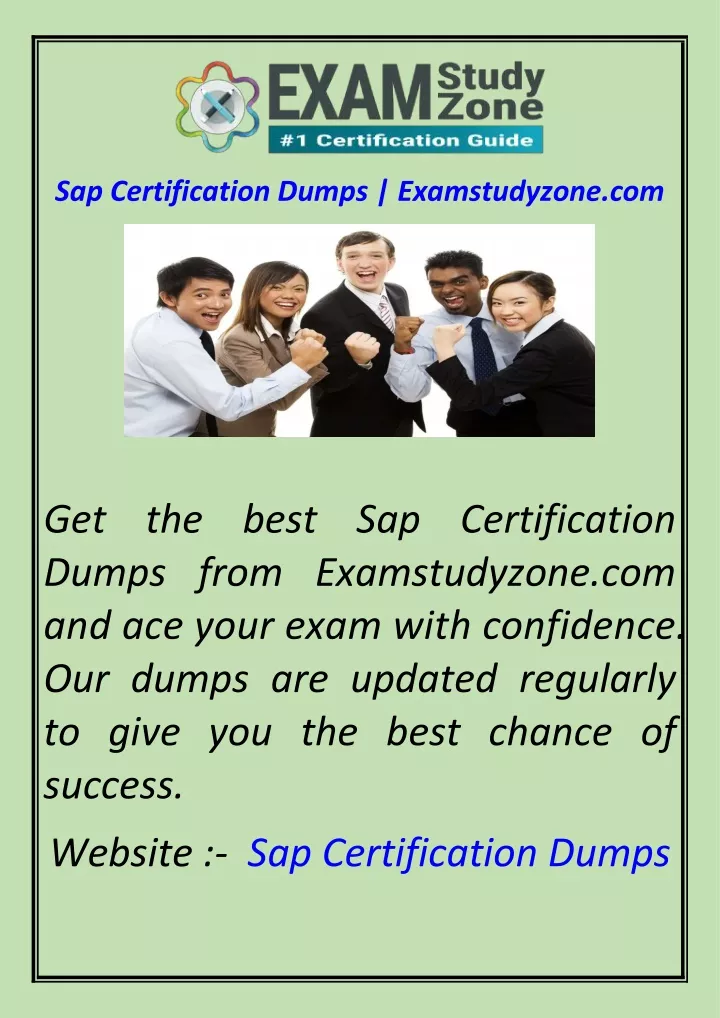 sap certification dumps examstudyzone com