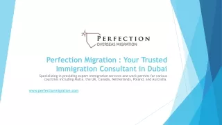 Perfection Migration: Your Trusted Immigration Consultant in Dubai