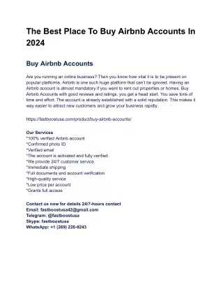 _Buy Airbnb Accounts In 2024