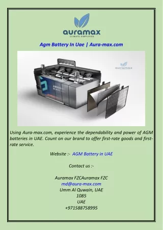 agm battery in uae aura max com
