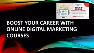 Boost Your Career with Online Digital Marketing Courses
