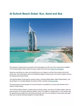 Al Sufouh Beach Dubai