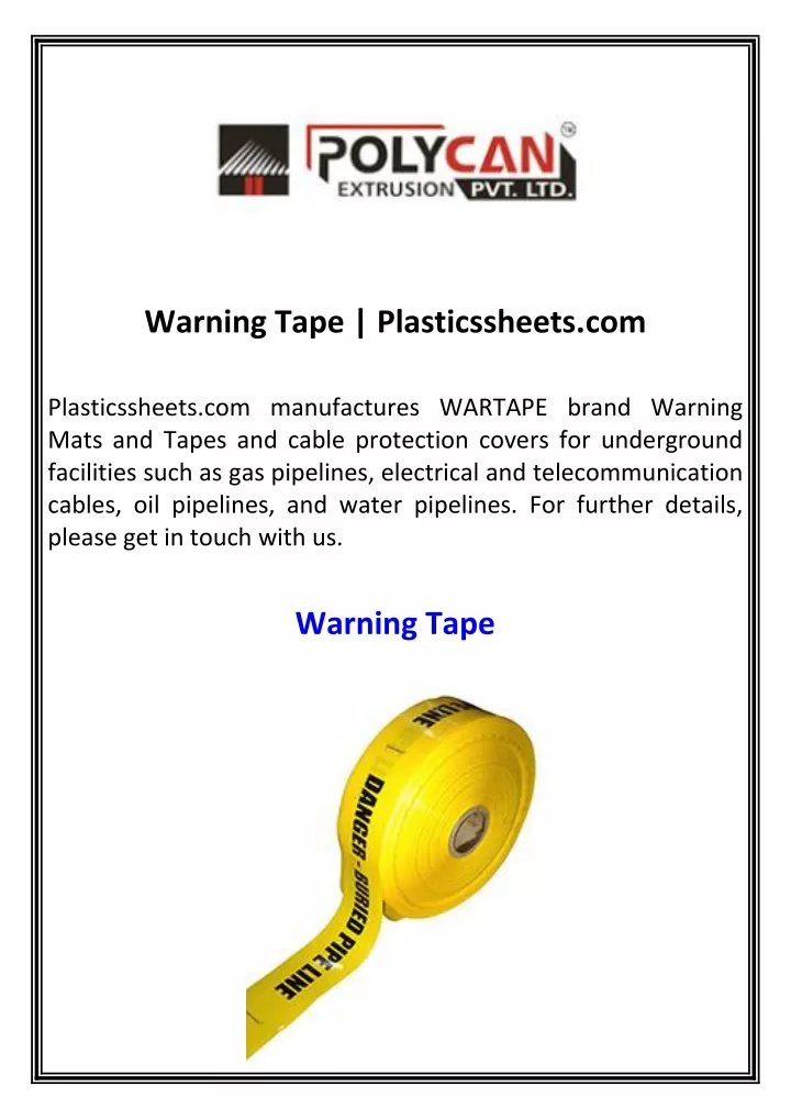 warning tape plasticssheets com