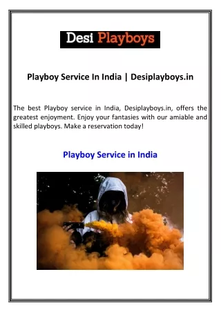 Playboy Service In India  Desiplayboys.in