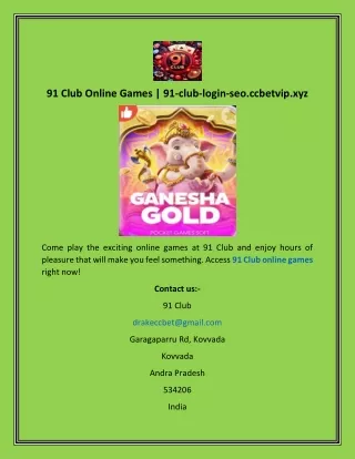 91 Club Online Games 91-club-login-seo.ccbetvip.xyz