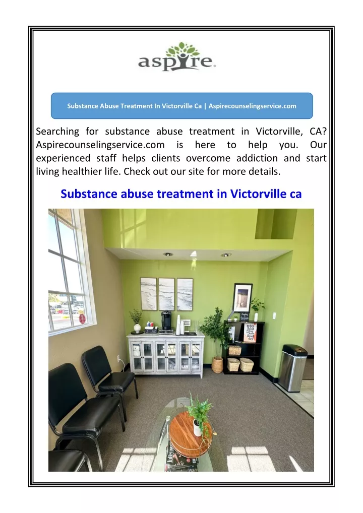 substance abuse treatment in victorville