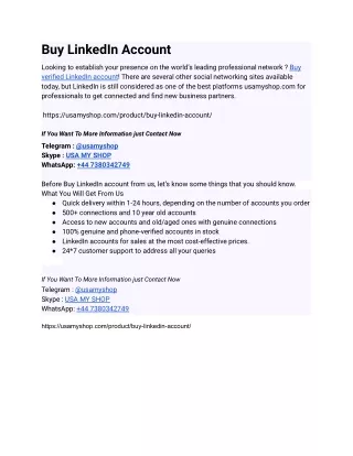 Top 22 Tips With Buy LinkedIn Account
