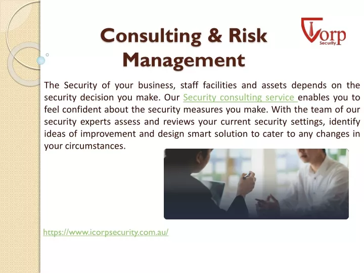 consulting risk management