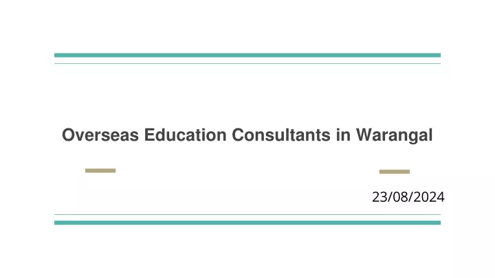 overseas education consultants in warangal