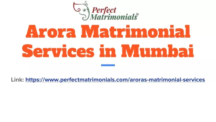 arora matrimonial services in mumbai