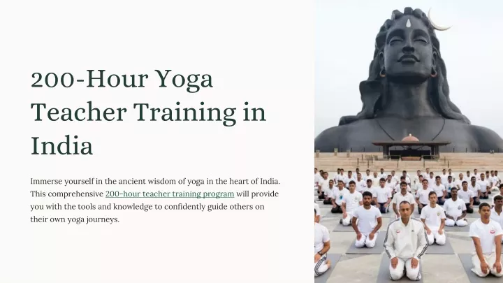 200 hour yoga teacher training in india