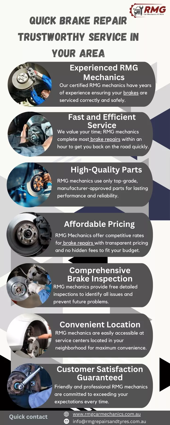 quick brake repair trustworthy service in your