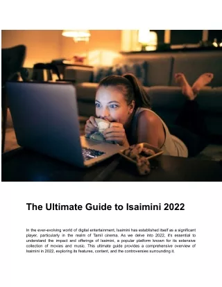 The Ultimate Guide to Isaimini 2022