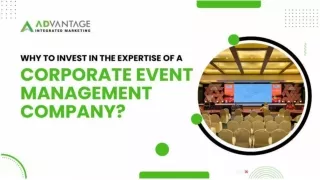 Why Choose a Corporate Event Management Company for Your Next Event?