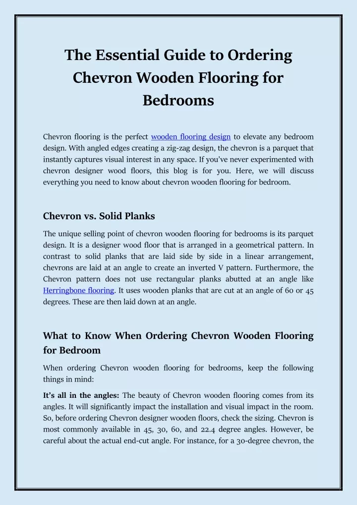 the essential guide to ordering chevron wooden