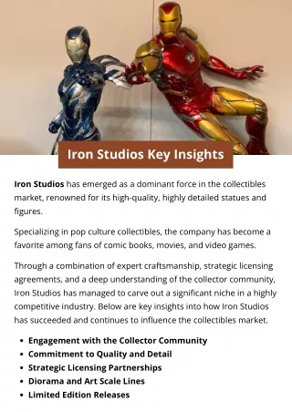 Iron Studios Key Insights