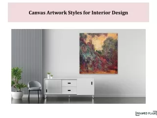 canvas artwork styles for interior design
