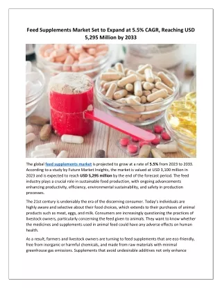 Feed Supplements Market