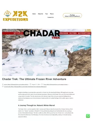 Conquer the Chadar Trek: Your Complete Adventure Planning Guide