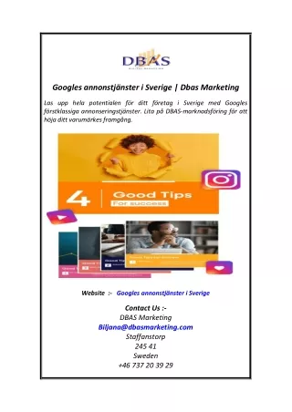 googles annonstj nster i sverige dbas marketing