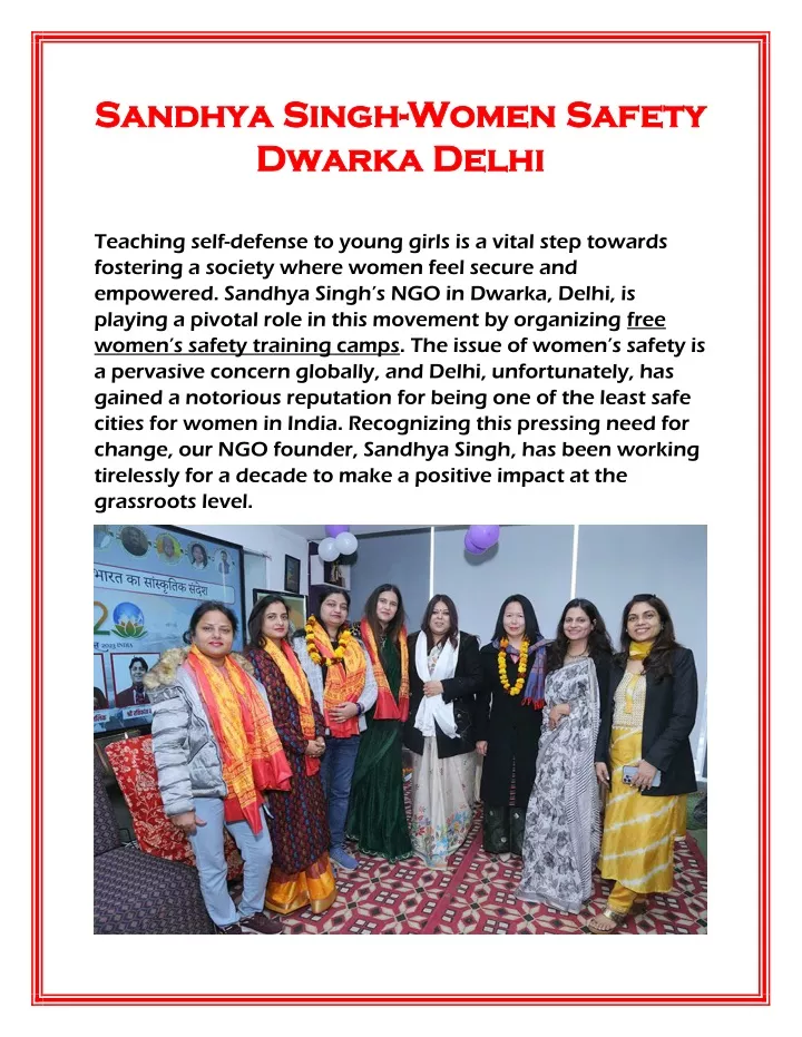 sandhya singh sandhya singh women safety dwarka