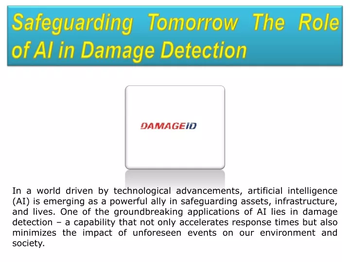 safeguarding tomorrow the role of ai in damage