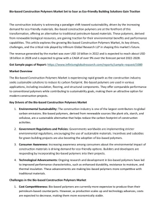 Bio-based Construction Polymers Market