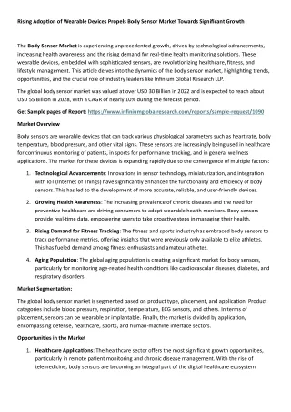 Body Sensor Market
