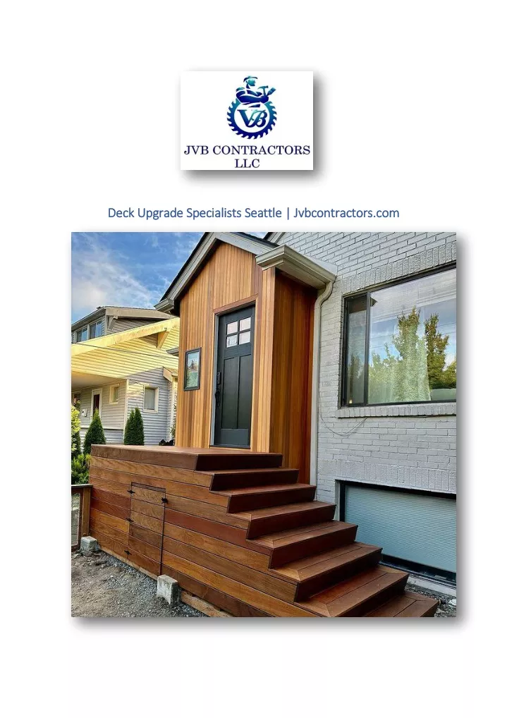 deck upgrade specialists seattle jvbcontractors