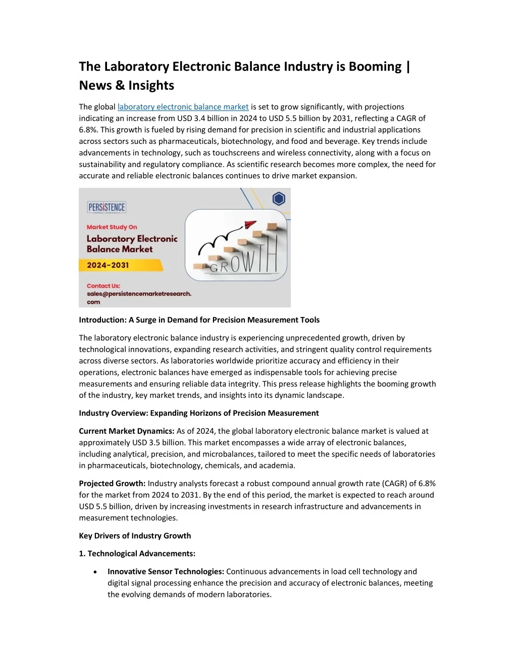 PPT - Laboratory Electronic Balance Industry PDF PowerPoint ...