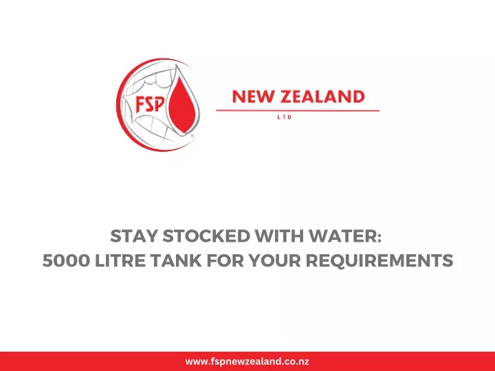 stay stocked with water 5000 litre tank for your