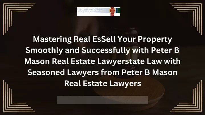 mastering real essell your property smoothly