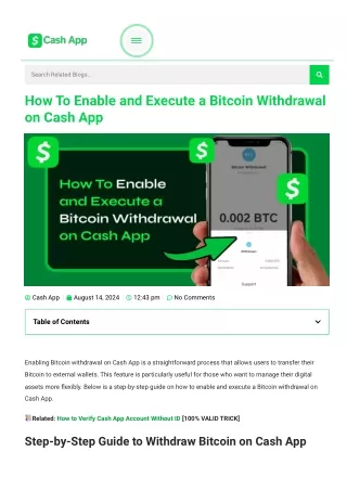 how to enable bitcoin withdrawal on cash app