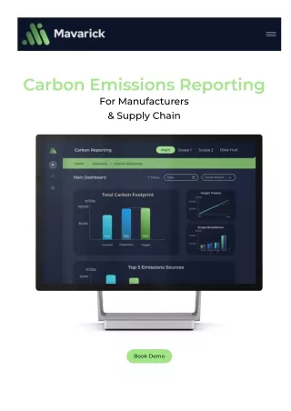 carbon emissions reporting for manufacturers