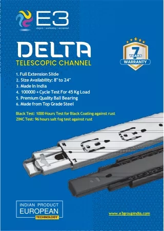 Top Telescopic Channel Manufacturers in India - Trusted Drawer Channel Suppliers
