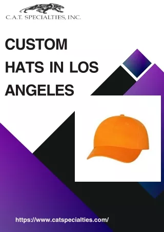 Best Custom Hats in Los Angeles by Cat Specialties