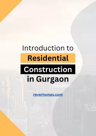 Residential construction in Gurgaon