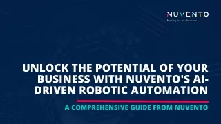 AI driven Robotic Automation - Nuvento