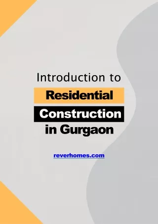 Residential construction in Gurgaon
