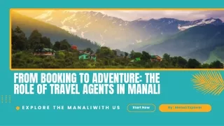Role of Travel Agents in Manali - Manali Explorer