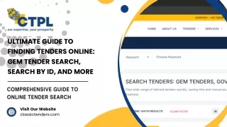 Ultimate Guide to Finding Tenders Online GeM Tender Search, Search by ID, and More