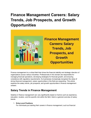 Finance Management Careers_ Salary Trends, Job Prospects, and Growth Opportunities