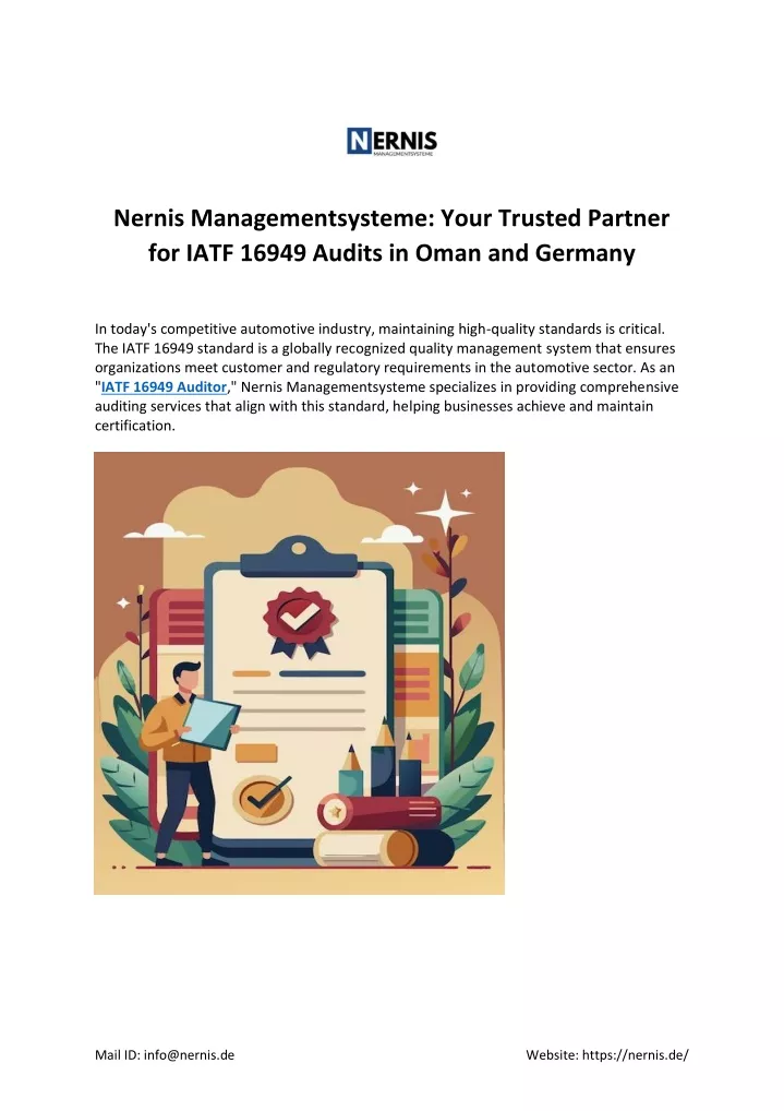 nernis managementsysteme your trusted partner