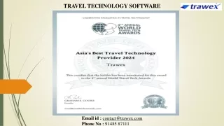 Travel Technology Software