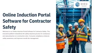 Online Induction Portal Software for Contractor Safety