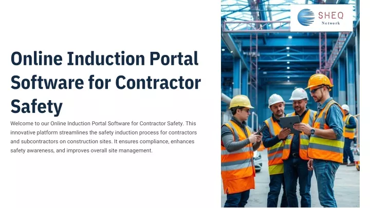 online induction portal software for contractor