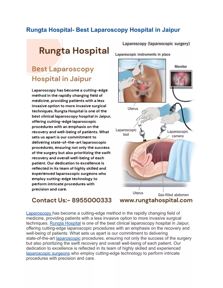 rungta hospital b st laparoscopy hospital