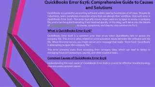 QuickBooks Error 6176: Resolve Company File Access Issues