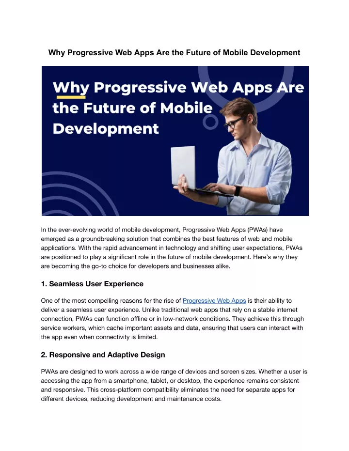 why progressive web apps are the future of mobile