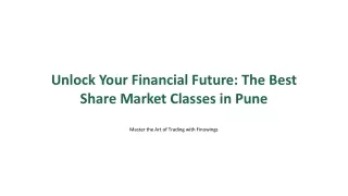 unlock your financial future the best share